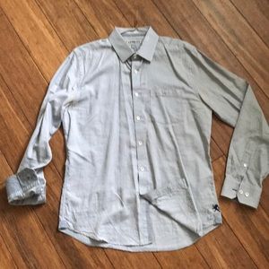 Express gray button down shirt
